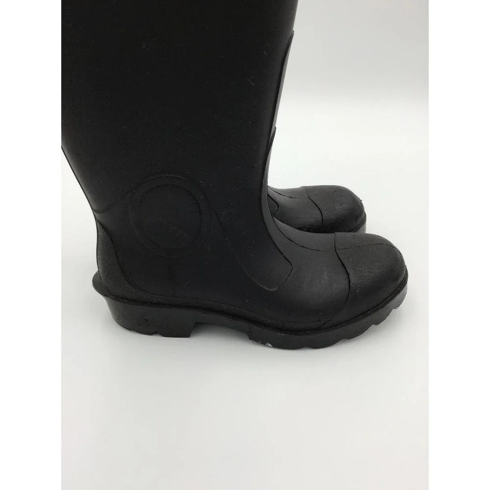 LaCrosse Black Rubber Boots Youth Size USA Tall Waterproof Workwear Barn Boots